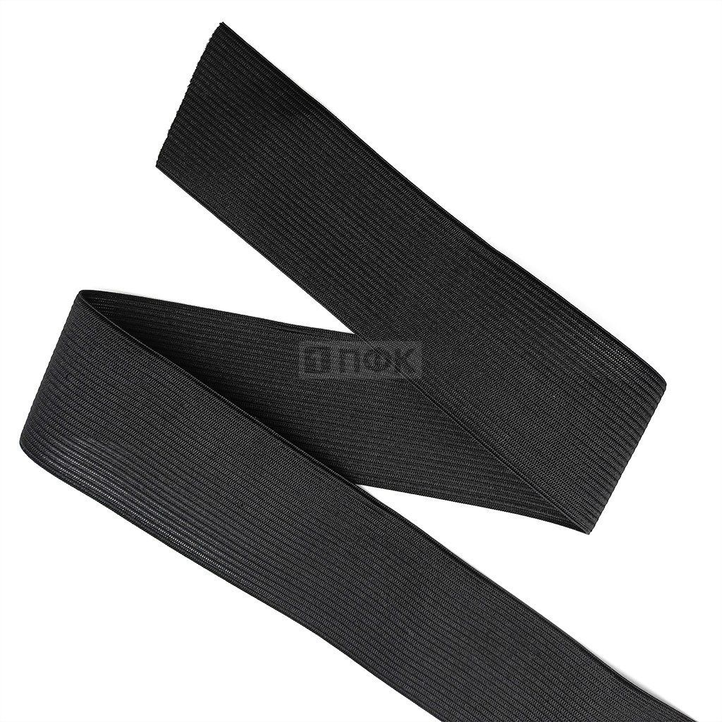 Резинка вязанная 60мм 18 гр/м цв черный (рул 40м/уп 200м) — ПФКР Резинка вязанная 60мм 18 гр/м цв черный (рул 40м/уп 200м)