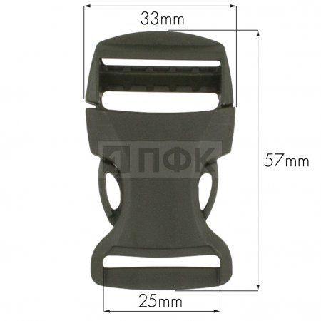 Фастекс БФ-25 (защелка-трезубец) ПФЛ 25мм цв хаки (уп 100шт) Фастекс БФ-25 (защелка-трезубец) ПФЛ 25мм цв хаки (уп 100шт)