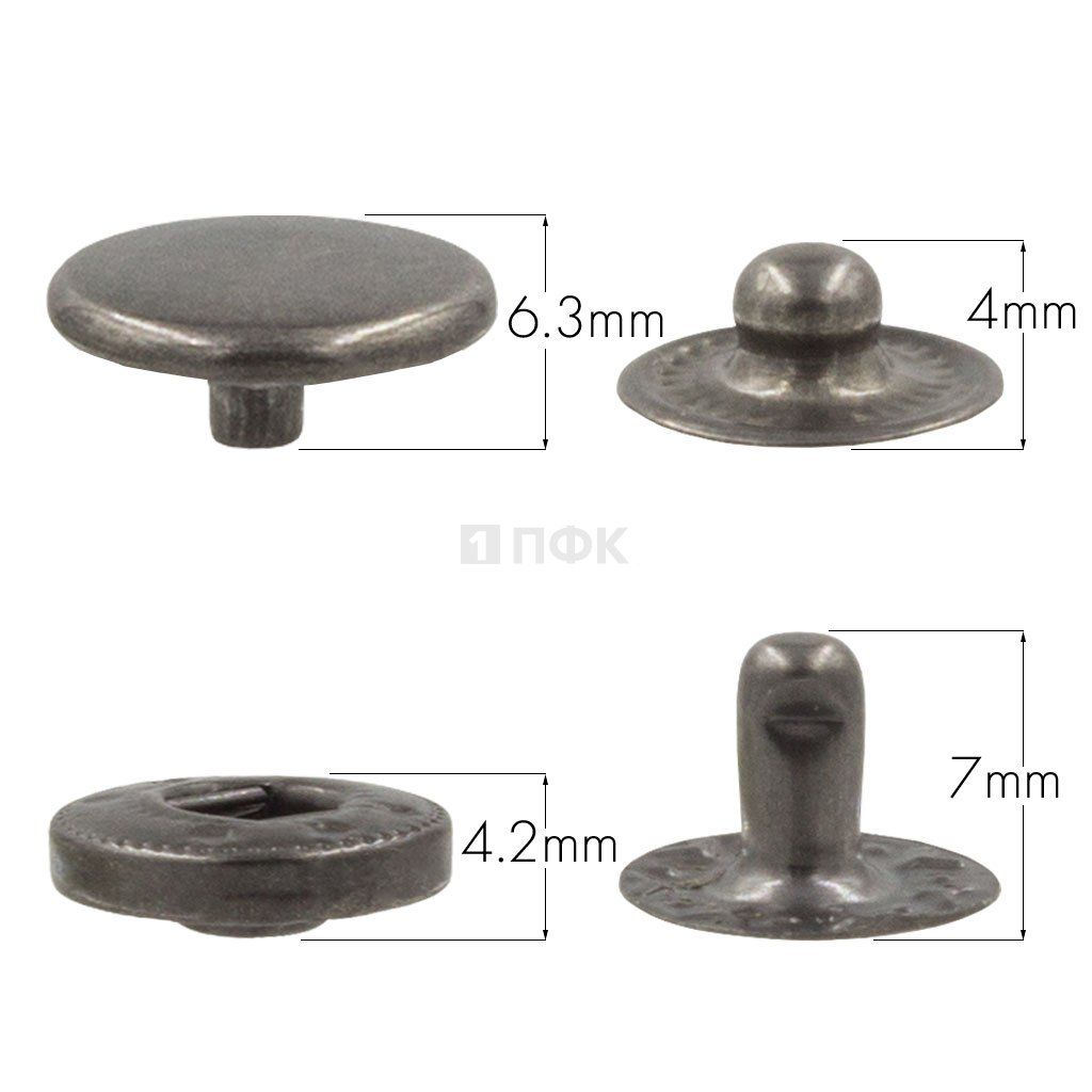 Кнопка для одежды 12,5мм Альфа нерж цв никель тем (уп 1440шт) DNG — ПФКР Кнопка для одежды 12,5мм Альфа нерж цв никель тем (уп 1440шт) DNG