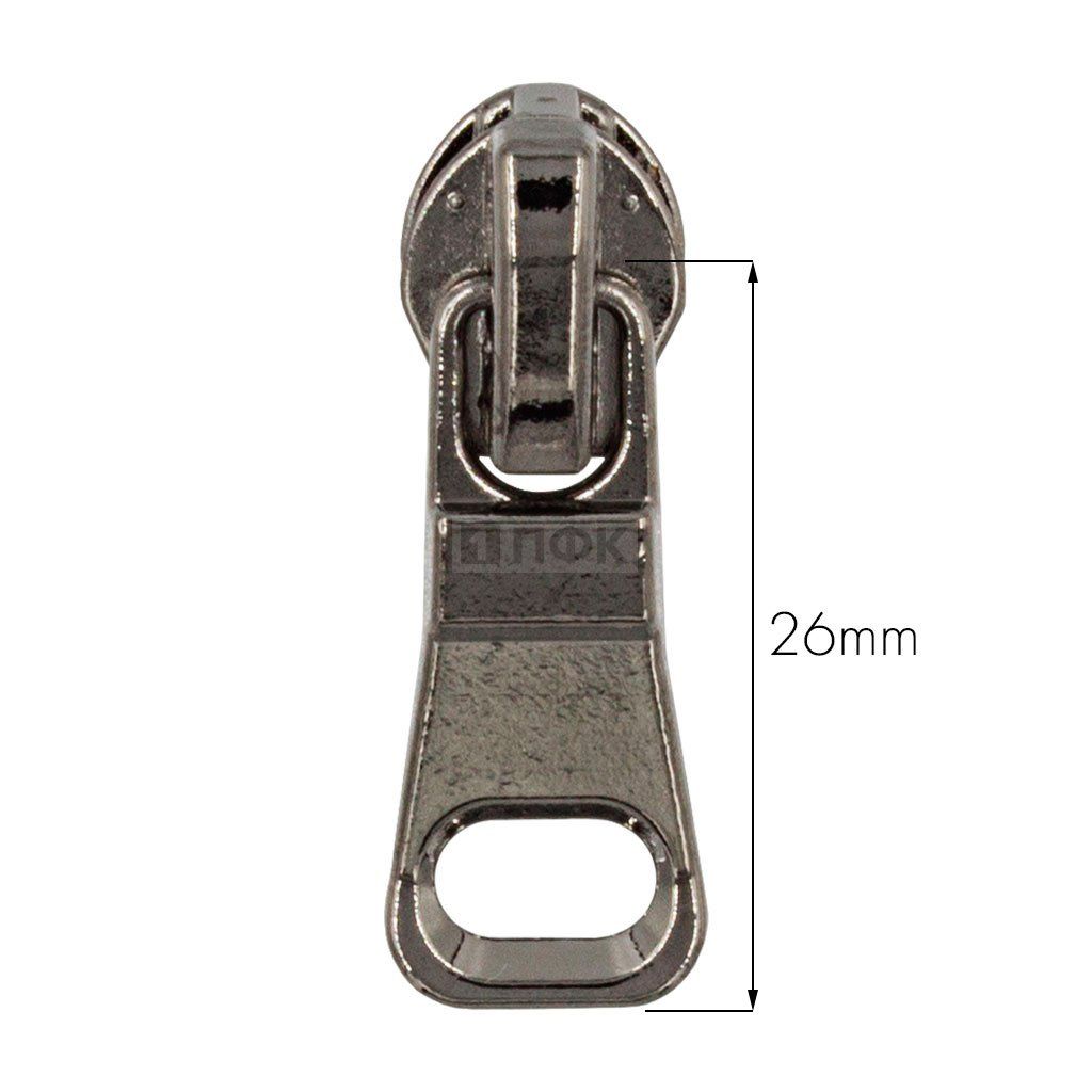 Бегунок для спиральной (витой) молнии тип 5 автомат арт.C7 цв никель черн (уп 500шт/5000шт) — ПФКР Бегунок для спиральной (витой) молнии тип 5 автомат арт.C7 цв никель черн (уп 500шт/5000шт)