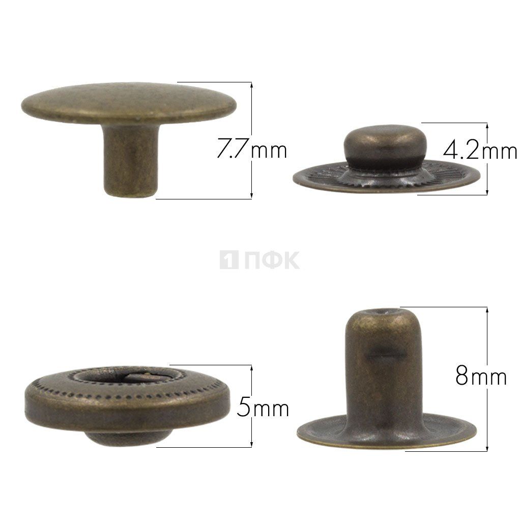 Кнопка для одежды 15мм Альфа латунь цв антик (уп 720шт) NEW STAR — ПФКР Кнопка для одежды 15мм Альфа латунь цв антик (уп 720шт) NEW STAR