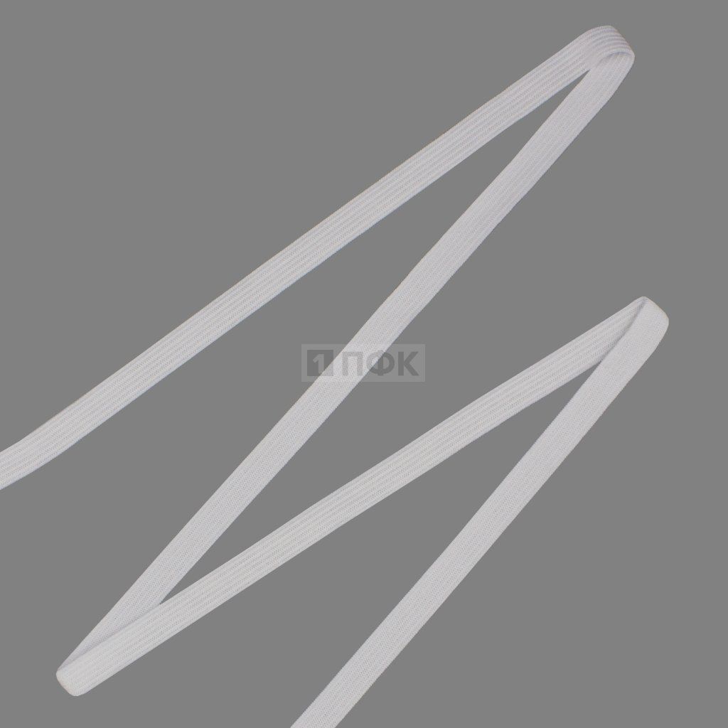 Резинка вязаная 10мм 4,34 гр/м цв белый (уп 100м/1500м) басмы РБ — ПФКР Резинка вязаная 10мм 4,34 гр/м цв белый (уп 100м/1500м) басмы РБ