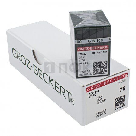 Иглы Groz Beckert DBx1 75/11 (уп 100шт)