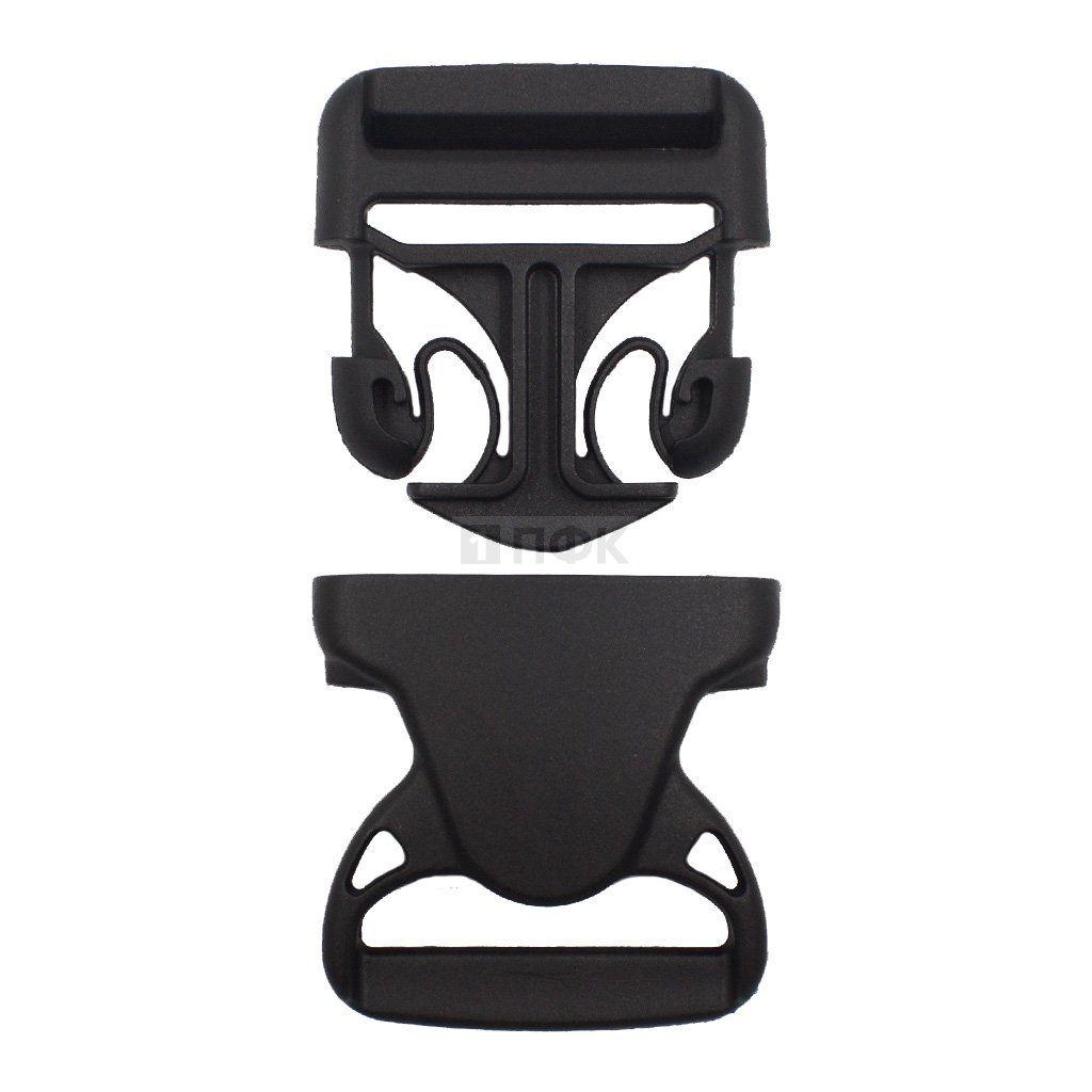 Фастекс НФ-40 (защелка-трезубец) ПА 40мм цв черный (уп 1000шт) — ПФКР Фастекс НФ-40 (защелка-трезубец) ПА 40мм цв черный (уп 1000шт)