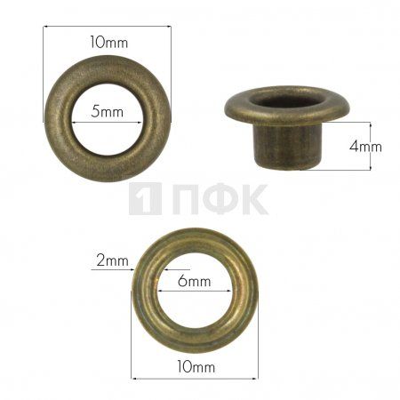 Люверсы №3 5мм сталь эконом цв антик (уп 5000шт/100000шт) Люверсы №3 5мм сталь эконом цв антик (уп 5000шт/100000шт)