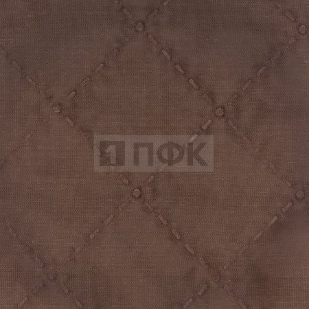Ткань термостёжка (подкладка 190 Т, 53 г/м2 +синтепон 100 г/м2) ромб 35*35 цв т.корич 492 (рул 50 м)