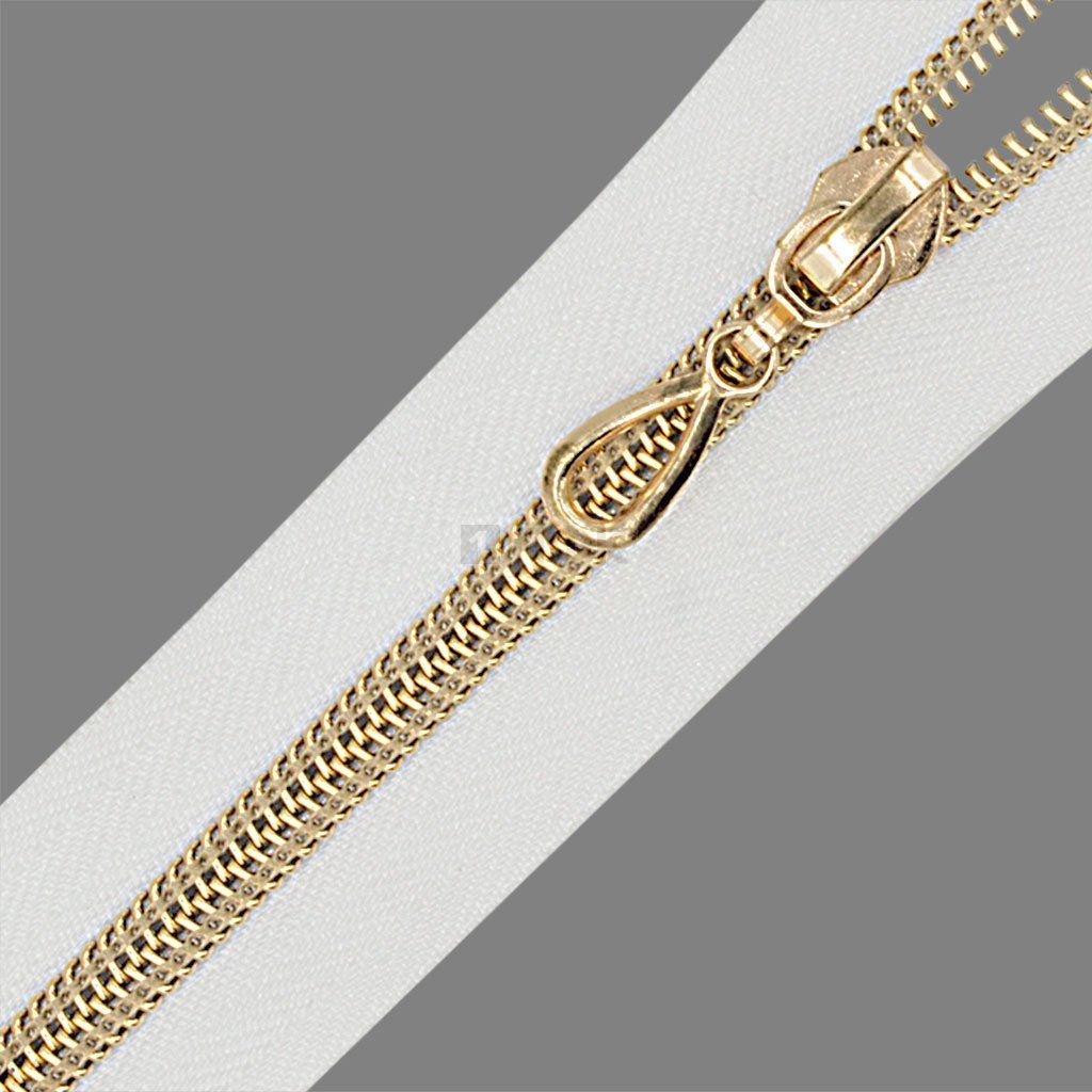 Молния спиральная (витая) тип 7 45см разъем цв 101 зв Rus Gold (уп 100шт) — ПФКР Молния спиральная (витая) тип 7 45см разъем цв 101 зв Rus Gold (уп 100шт)