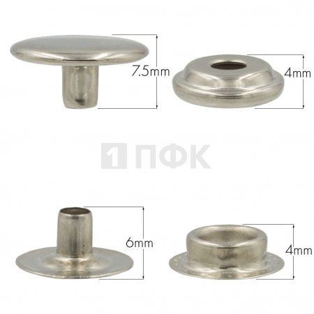 Кнопка для одежды 15мм №61 сталь цв никель (уп 720шт) STRONG Кнопка для одежды 15мм №61 сталь цв никель (уп 720шт) STRONG