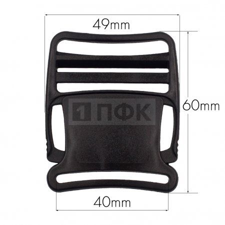 Фастекс Ф-40/2 (защелка-трезубец) ПА 40мм цв черный (уп 1000шт) Фастекс Ф-40/2 (защелка-трезубец) ПА 40мм цв черный (уп 1000шт)